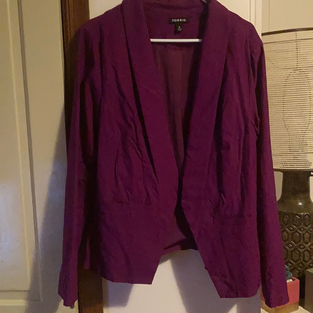 Torrid purple blazer